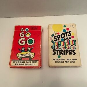Vintage 1950s Arrco Playing Card Co. Spots and Stripes And Go Go Go Card Game